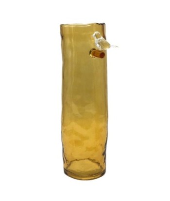 ORIGEN Home Decor Jarrón cristal Jarrones Y Portavelas | Jarrón Verde - 32x13x10cm