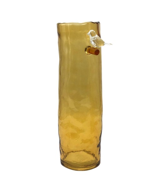 ORIGEN Home Decor Jarrón cristal Jarrones Y Portavelas | Jarrón Verde - 32x13x10cm