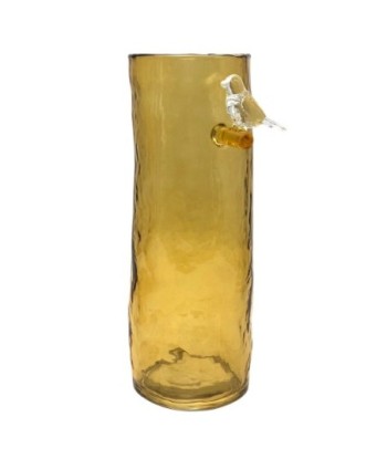 ORIGEN Home Decor Jarrón cristal Jarrones Y Portavelas | Jarrón Verde - 27x13x10cm