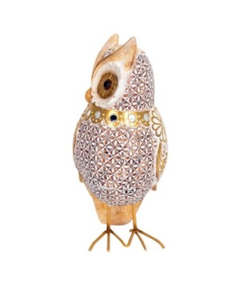 ORIGEN Home Decor Figura Búho Buhos | Figura de Búho Plateado - 23x12x10cm