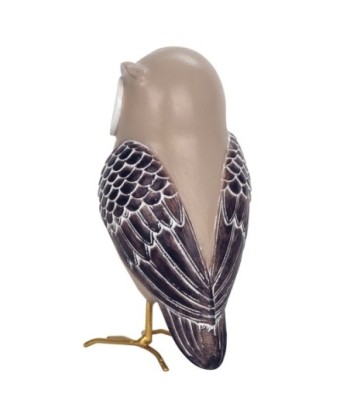 ORIGEN Home Decor Figura Búho Buhos | Figura de Búho Beige - 16x8x8cm