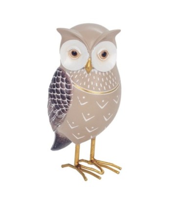 ORIGEN Home Decor Figura Búho Buhos | Figura de Búho Beige - 14x8x7cm