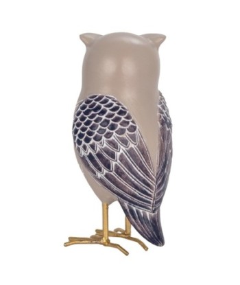 ORIGEN Home Decor Figura Búho Buhos | Figura de Búho Beige - 14x8x7cm