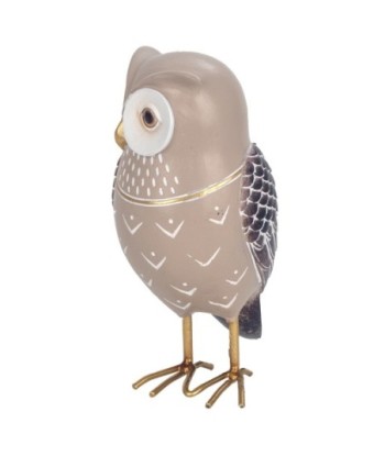ORIGEN Home Decor Figura Búho Buhos | Figura de Búho Beige - 14x8x7cm