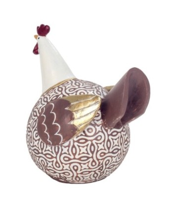 ORIGEN Home Decor Figura Gallina Animales | Figura de Gallina Multicolor - 20x17x13cm