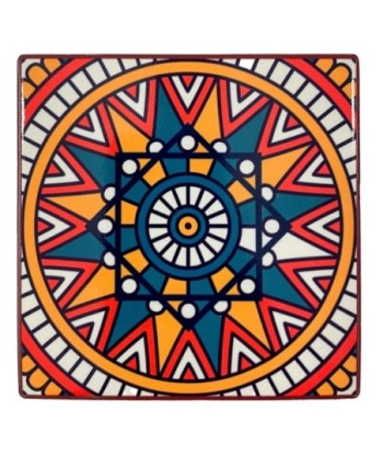 ORIGEN Home Decor Posavasos Set de 4 Unidades Posavasos | Multicolor Rectangular - 1x11x11cm