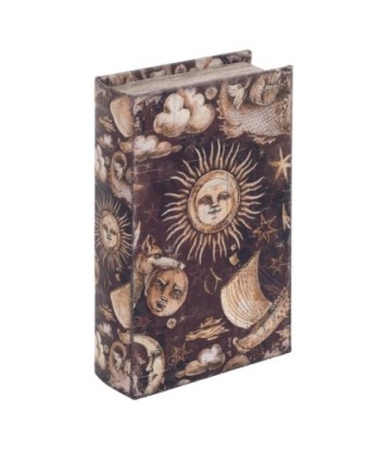 ORIGEN Home Decor Caja libro seguridad Sol Cajas Libro | Cajas de libro Multicolor Rectangular - 21x13x5cm