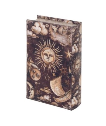 ORIGEN Home Decor Caja libro seguridad Sol Cajas Libro | Cajas de libro Multicolor Rectangular - 21x13x5cm