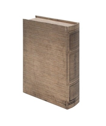 ORIGEN Home Decor Caja libro Buda Cajas Libro | Cajas de libro Gris Rectangular - 30x20x7cm