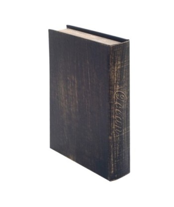 ORIGEN Home Decor Caja libro Velero Cajas Libro | Cajas de libro Negro Rectangular - 27x18x5cm
