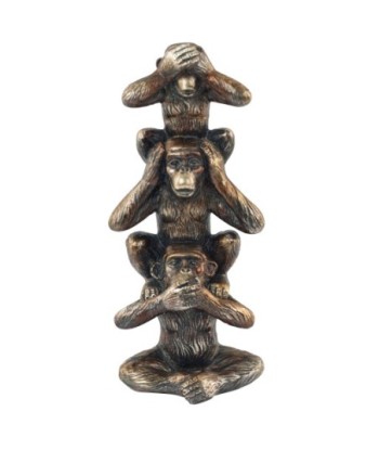 Signes Grimalt By Sigris - Figuras Decorativas | Figuras Monos en Resina - 20 x 6 x 8,5  cm  | Color: Negro