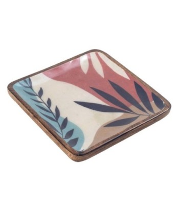 ORIGEN Home Decor Plato cuadrado Cajas Y Bandejas | Plato Marrón - 3x20x20cm