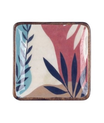 ORIGEN Home Decor Plato cuadrado Cajas Y Bandejas | Plato Marrón - 3x20x20cm
