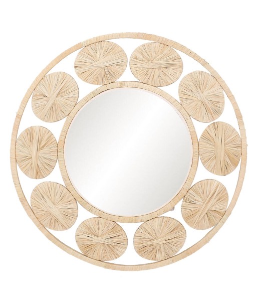 Espejo Decorativo Natural de 45 cm para Pared, Ideal para Salones, Dormitorios y Baños, Diseño Elegante y Funcional