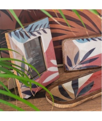 ORIGEN Home Decor Marco de fotos Cajas Y Bandejas | Marco Marrón Rectangular - 25x20x2cm