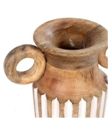 ORIGEN Home Decor Jarrón con asas Jarrones Y Portavelas | Jarrón Marrón - 29x16x10cm