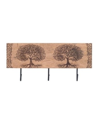 ORIGEN Home Decor Percha pomos arbol de vida Percheros | Perchero Marrón - 16x38x5cm