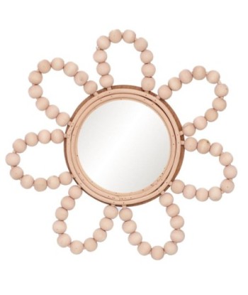 Espejo Decorativo de Flor de 22 cm para Pared, Accesorio Natural y Elegante para Decoración del Hogar