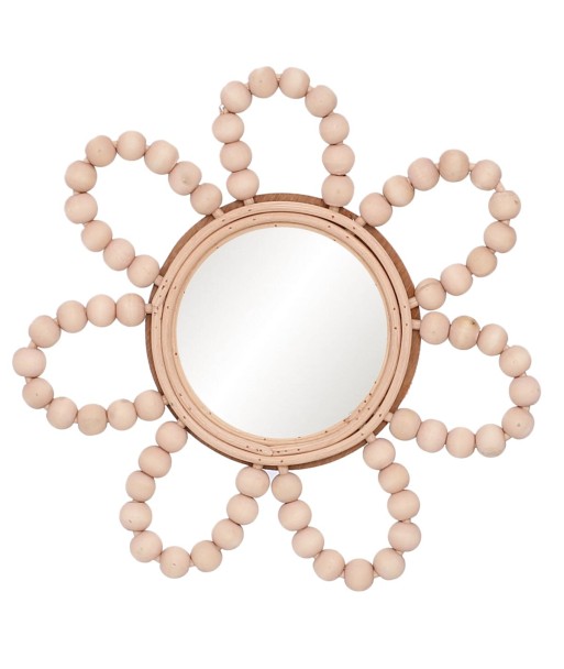 Espejo Decorativo de Flor de 22 cm para Pared, Accesorio Natural y Elegante para Decoración del Hogar
