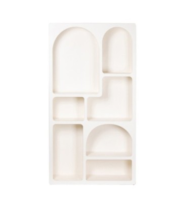 ORIGEN Home Decor Mueble estanteria Mueble Auxiliar | Estantería Blanco - 180x97x26cm