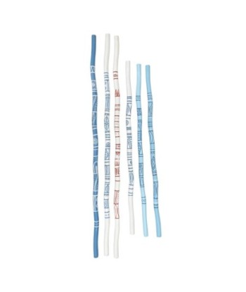 ORIGEN Home Decor Bastones 6 U Varios | Figura Azul - 115x2x2cm