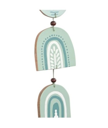 ORIGEN Home Decor Colgante de madera Colgantes | Colgante Verde - 65x11x2cm