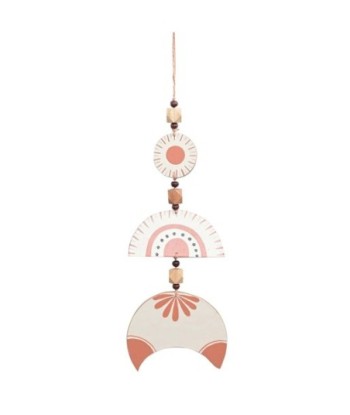 ORIGEN Home Decor Colgante De Madera Colgantes Blanco 58x18x1cm