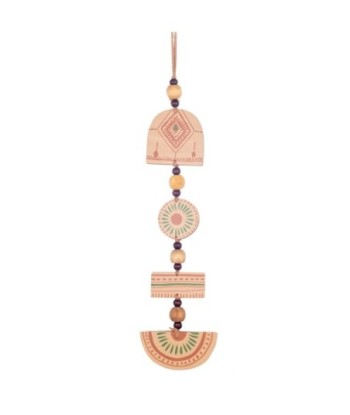 ORIGEN Home Decor Colgante de madera Colgantes | Colgante Naranja - 45x12x2cm