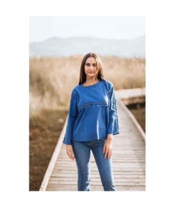 Isla Bonita Moda By SIGRIS - Blusa de Moda Mujer Elegante y Versátil