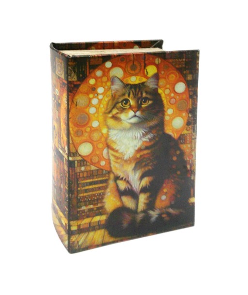 Caja Libro Gato Decorativa para Almacenamiento, Ideal como Regalo Original y Funcional para Amantes de los Gatos