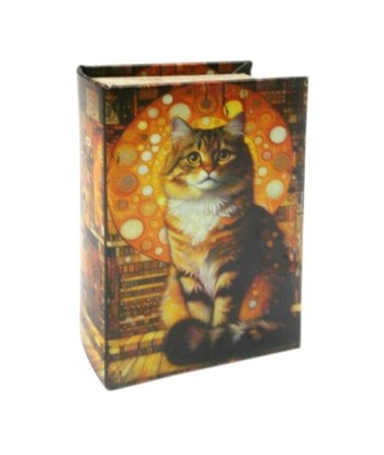 Caja Libro Gato Decorativa para Almacenamiento, Ideal como Regalo Original y Funcional para Amantes de los Gatos