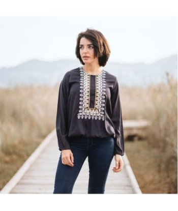 Isla Bonita Moda By SIGRIS - Blusa de Moda Mujer Elegante y Versátil