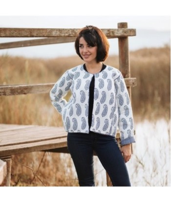 Isla Bonita Moda By SIGRIS - Chaqueta de Algodón 100% para Mujer, Estilo Moderno y Elegante