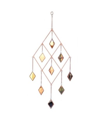 ORIGEN Home Decor Adorno Movil Mosaico Colgantes | Colgante Dorado - 81x30x2cm