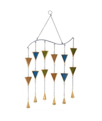 ORIGEN Home Decor Adorno Movil Triángulos Colgantes | Colgante Multicolor - 67x34x2cm