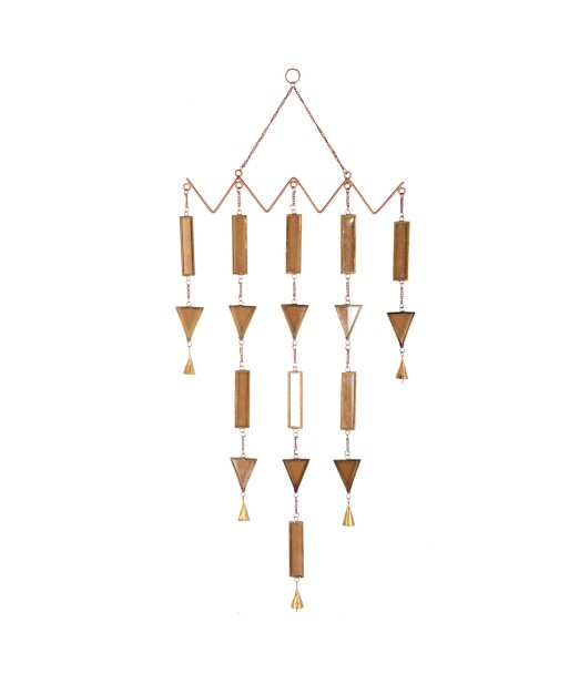ORIGEN Home Decor Adorno Movil Triángulos Colgantes | Colgante Marrón - 99x50x2cm