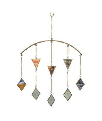 ORIGEN Home Decor Colgante rombos y triangulos Colgantes | Colgante Multicolor - 37x37x2cm
