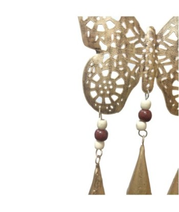 ORIGEN Home Decor Adorno Movil Mariposa Colgantes Metal | Colgante de metal Dorado - 16x7x1cm