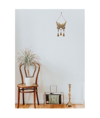 ORIGEN Home Decor Adorno Movil Mariposa Colgantes Metal | Colgante de metal Dorado - 16x7x1cm
