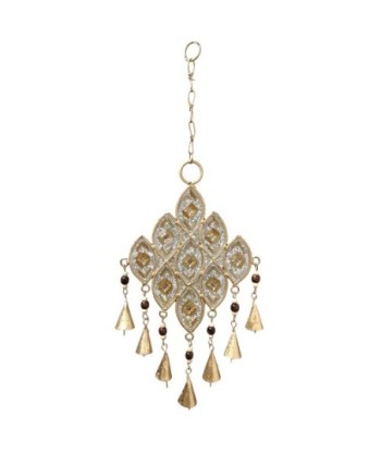 ORIGEN Home Decor Adorno Movil Mosaico Colgantes Metal | Colgante de metal Dorado - 20x9x2cm