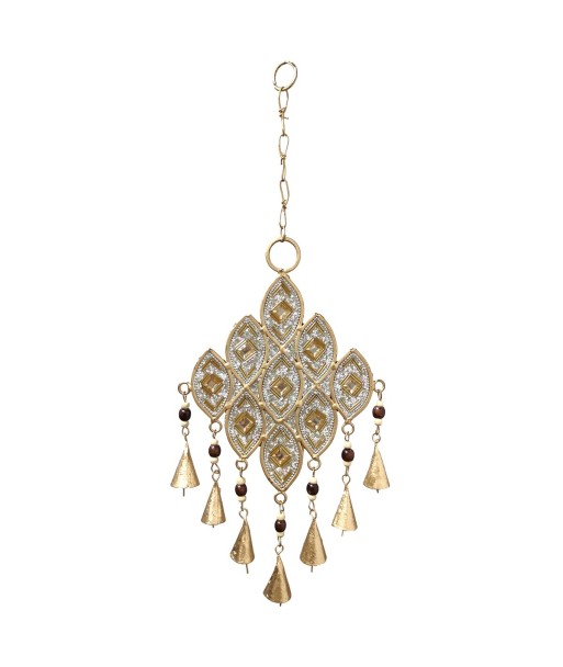 ORIGEN Home Decor Adorno Movil Mosaico Colgantes Metal | Colgante de metal Dorado - 20x9x2cm
