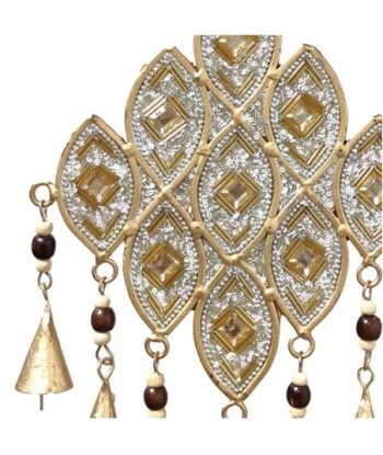 ORIGEN Home Decor Adorno Movil Mosaico Colgantes Metal | Colgante de metal Dorado - 20x9x2cm