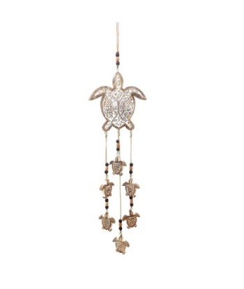 ORIGEN Home Decor Adorno Movil Búho Colgantes Metal | Colgante de metal Plateado - 30x8x2cm