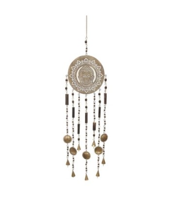 ORIGEN Home Decor Adorno Movil Buda Colgantes Metal | Colgante de metal Dorado - 35x8x1cm