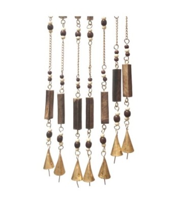 ORIGEN Home Decor Adorno Movil Luna Colgantes Metal | Colgante de metal Dorado - 35x7x2cm
