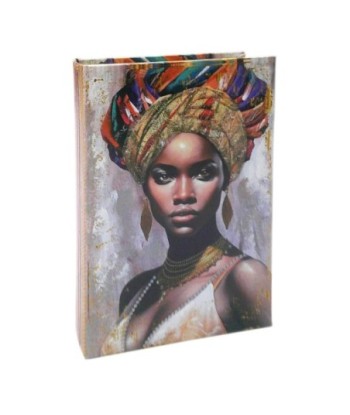 Caja Libro Africana Étnica Decorativa - Almacenamiento Estilo Vintage para Regalos Únicos, 26 cm, Ideal para