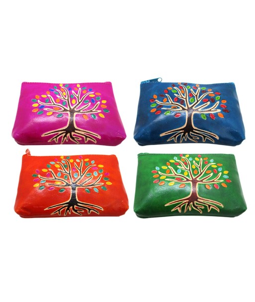 ORIGEN Home Decor Monedero arbol 4 U Complementos | Monedero Multicolor Rectangular - 9x12x3cm