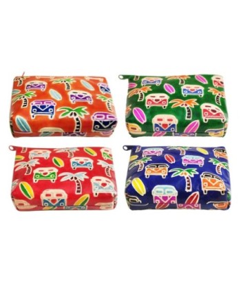 ORIGEN Home Decor Monedero furgoneta 4 U Complementos | Monedero Multicolor Rectangular - 9x12x2cm
