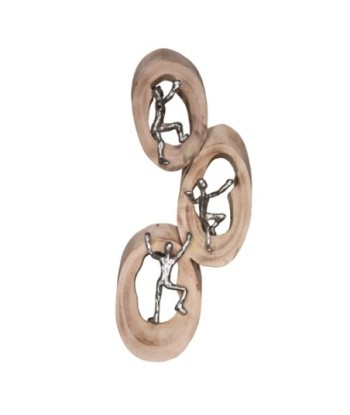 ORIGEN Home Decor Figuras trepando tronco Varios | Figura de Persona Marrón - 42x15x7cm