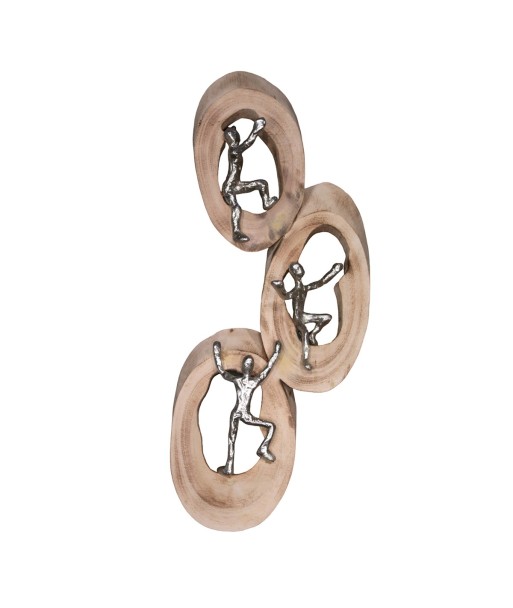 ORIGEN Home Decor Figuras trepando tronco Varios | Figura de Persona Marrón - 42x15x7cm